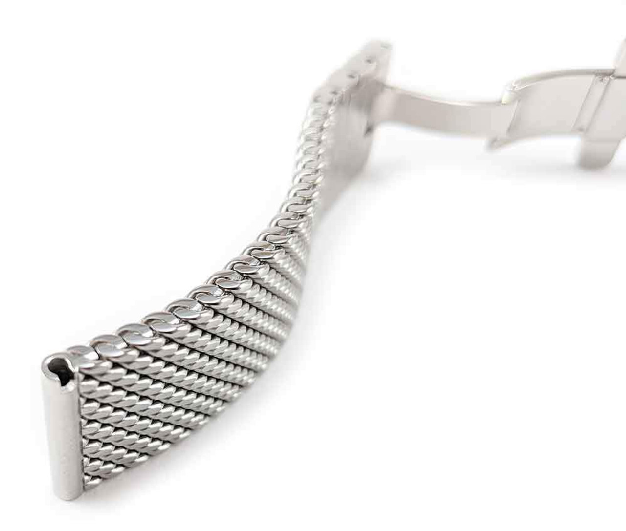 BRA18MM 18mm Stainless Steel Mesh Bracelet – Boccia Titanium